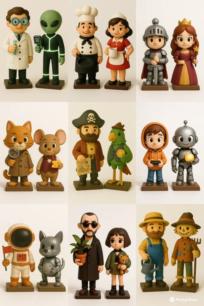 Stylized Character Pairs 