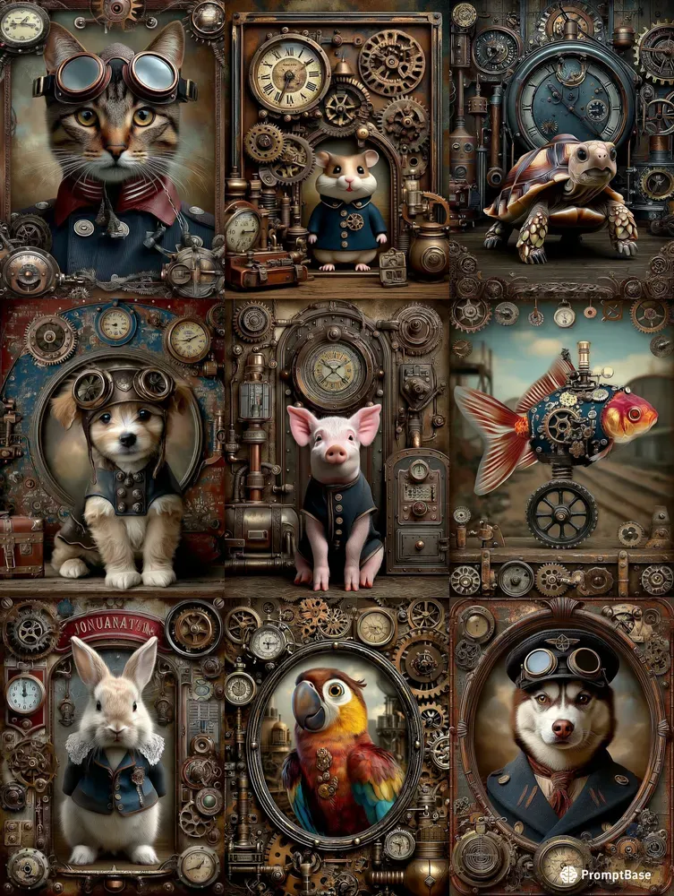 Steampunk Pet Junk Journals