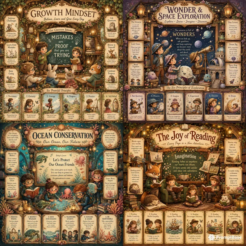 Whimsical Learning Posters