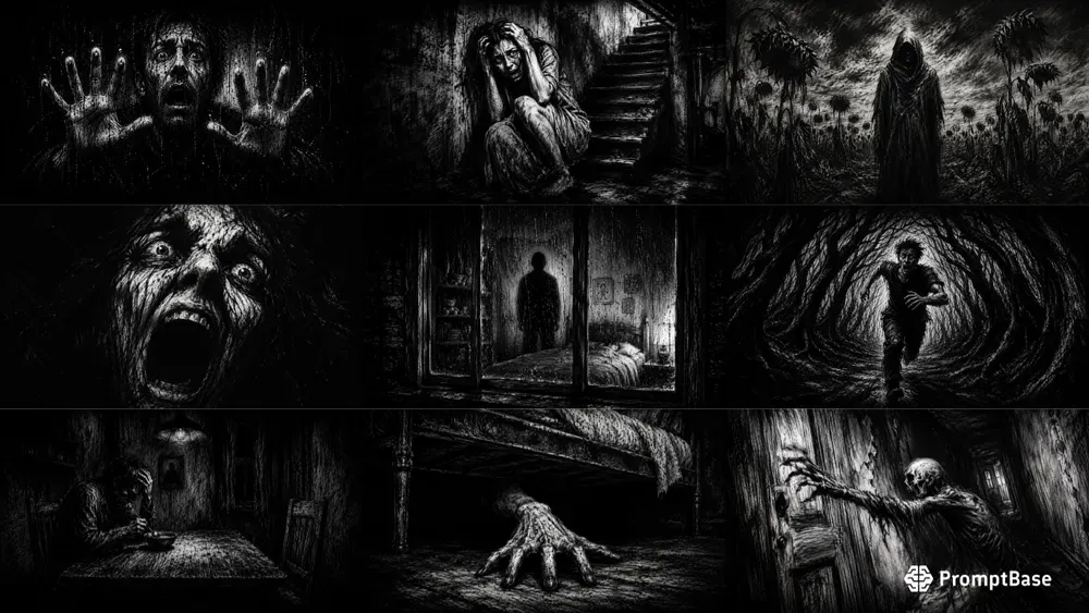 Cinematic Horror Storyboard Assets