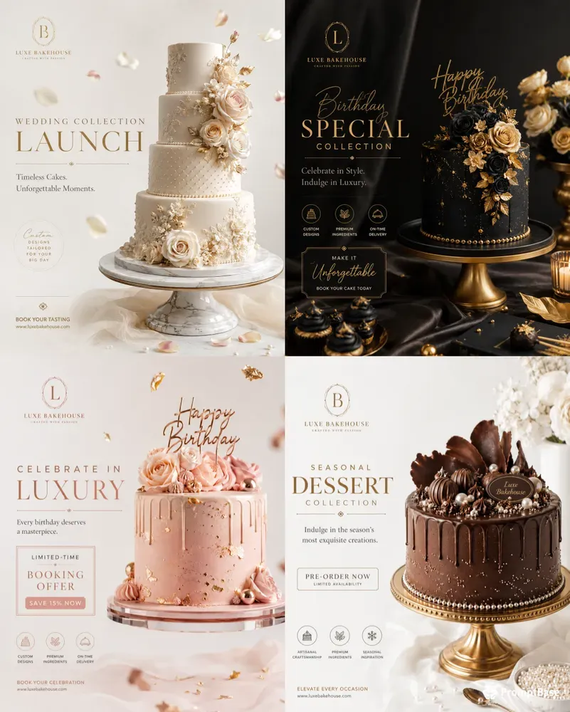 Luxury Cake Advertisement Generator