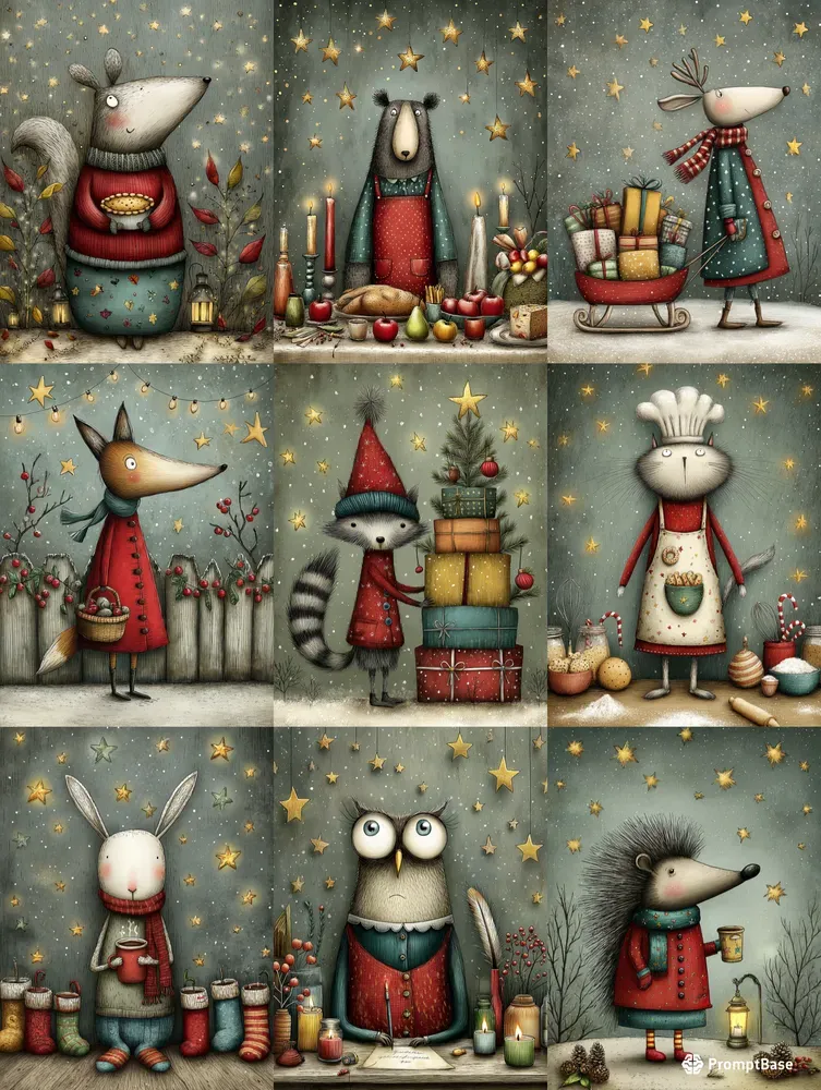 Thanksgiving Winter Friends Junk Journals