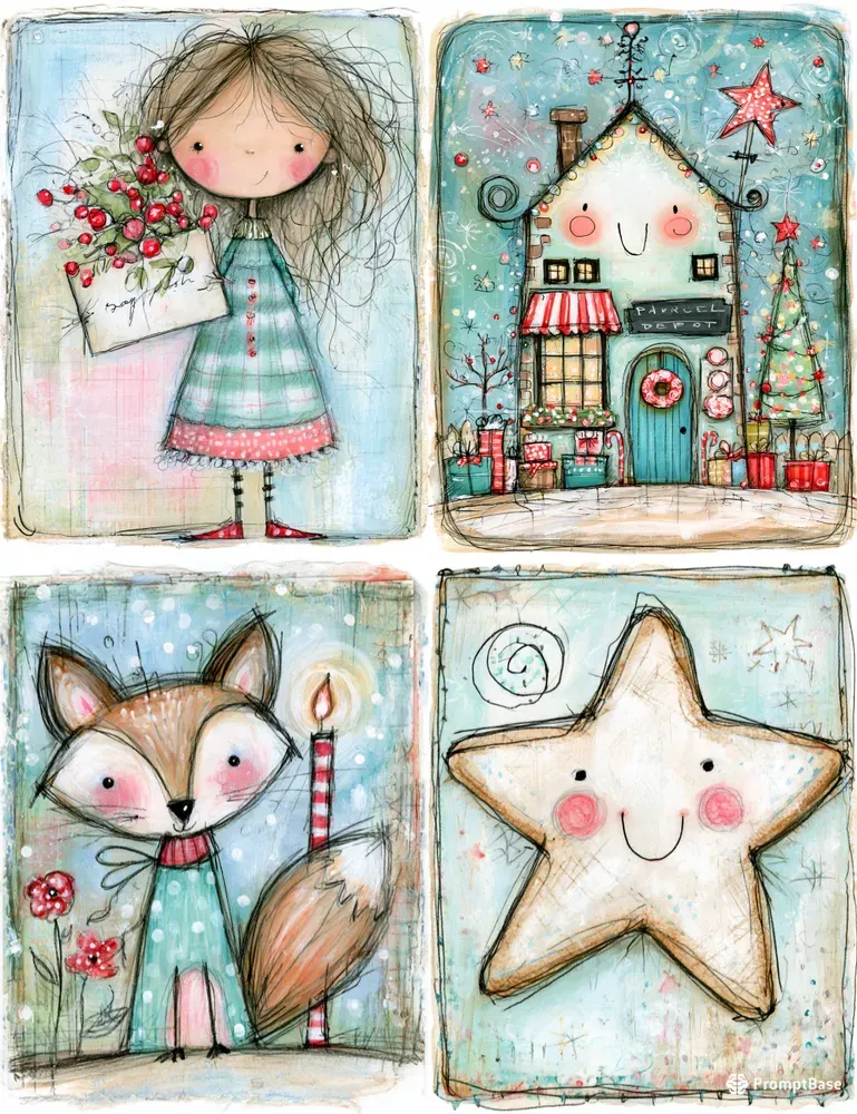 Charming Christmas Junk Journals