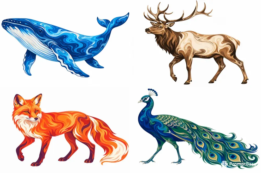 2D Fluid Animals