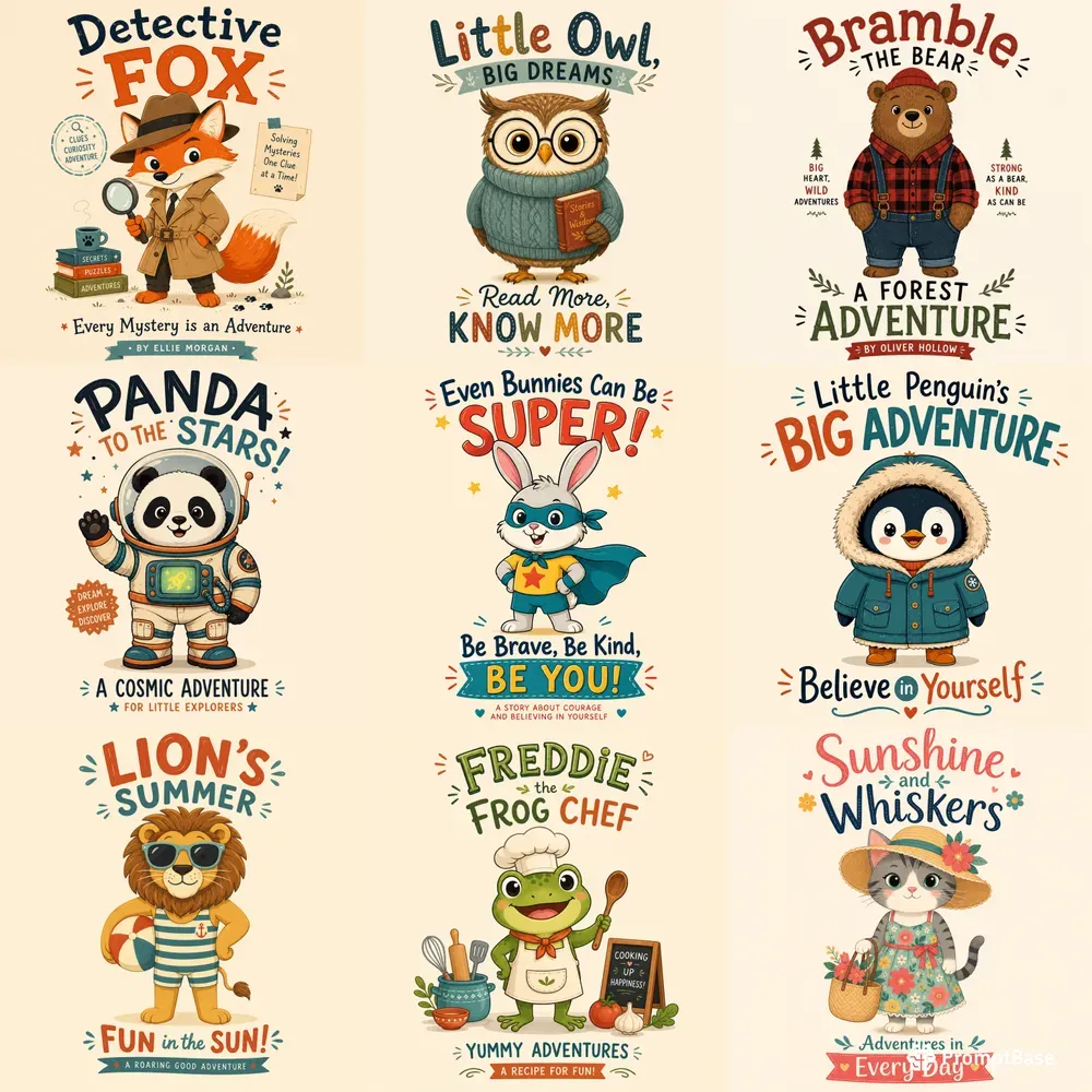 Stylized Flat Animal Vectors