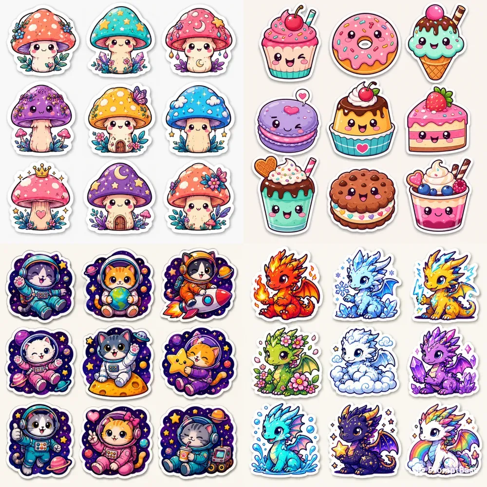 Cute Colorful Sticker Sheets