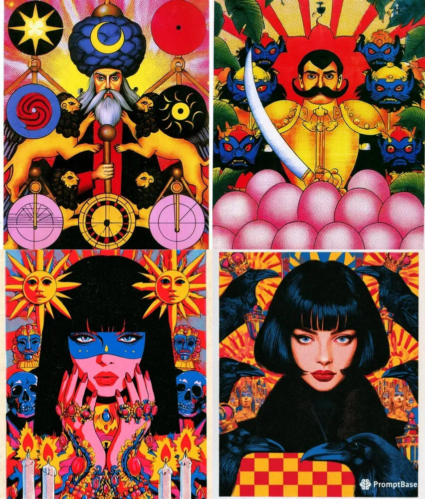 Retro Surreal Poster Illustrations