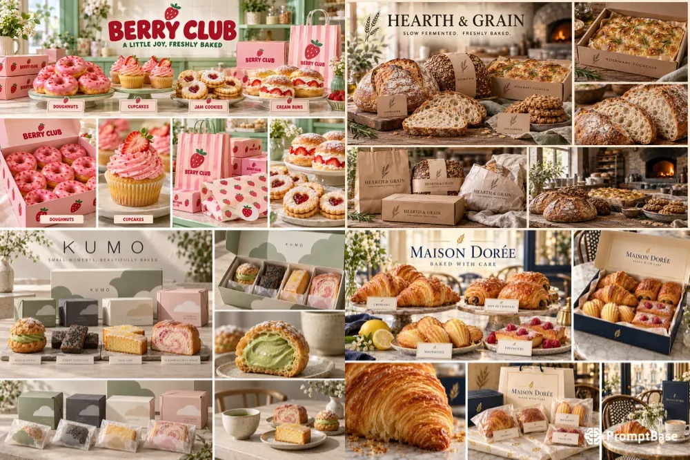 Bakery Collection Branding Boards