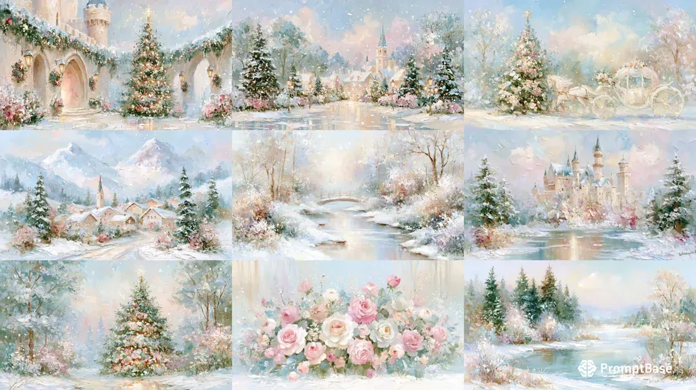 Magical Winter Fairytale Frame Tv Art