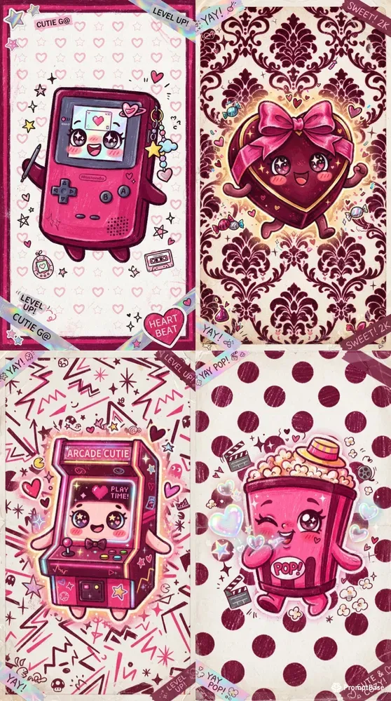 Y2k Kawaii Aesthetic Sticker Packs