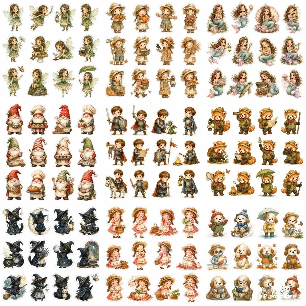 Storybook Character Fussy Cut Sheets