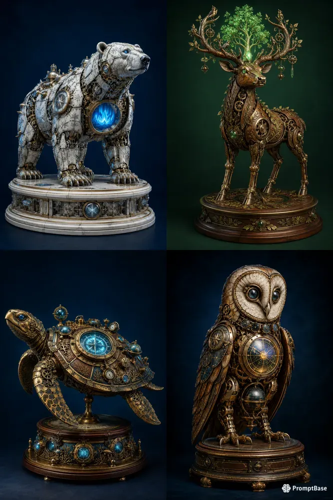 Vintage Mechanical Animal Relics