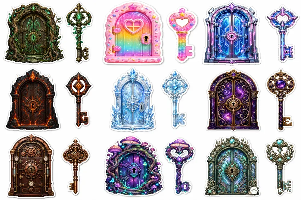 Ultimate Door Key Sticker Packs