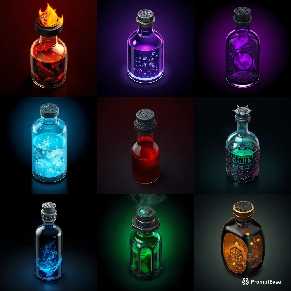 Dark Alchemy Potion Icons Aaa RPGs