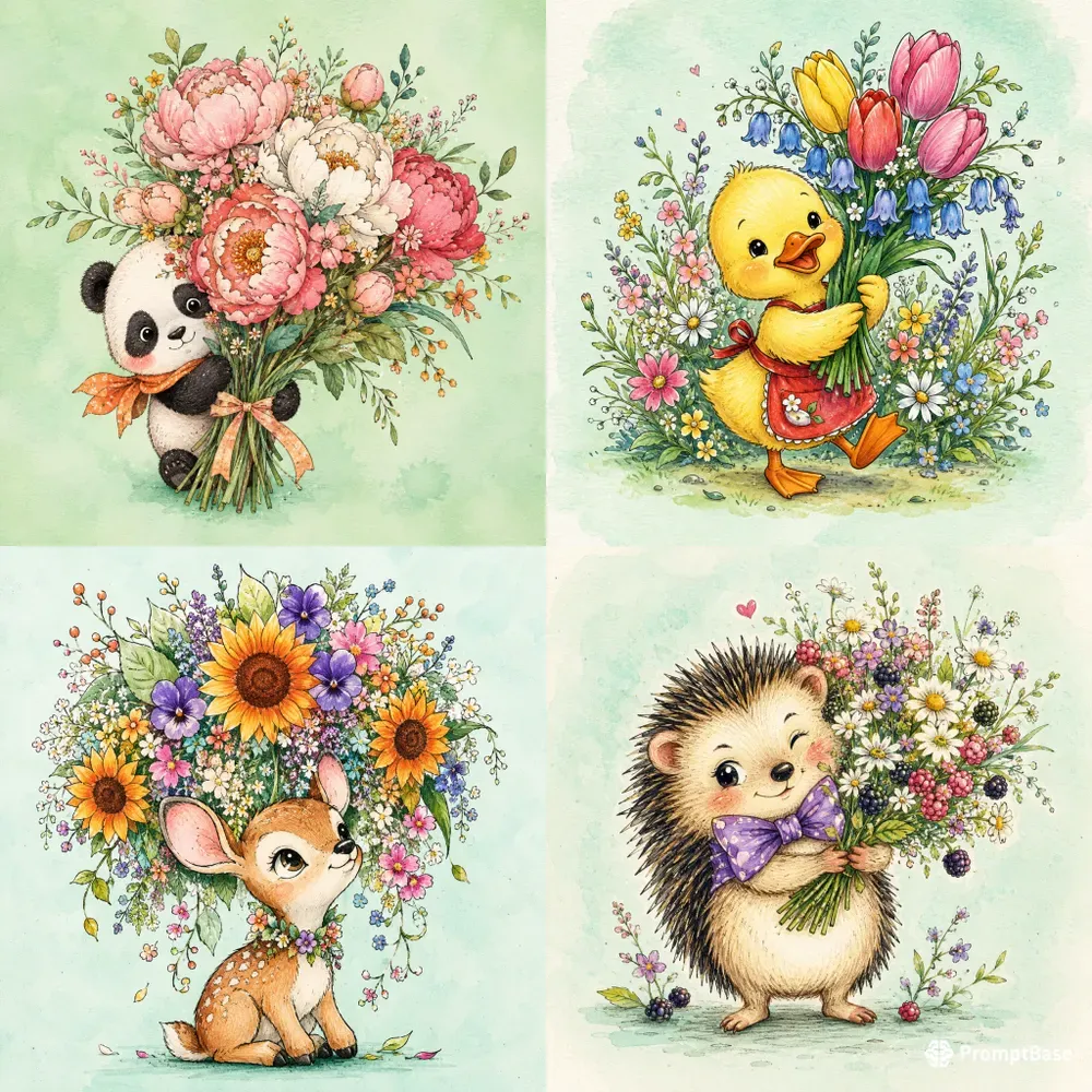 Whimsical Garden Characters