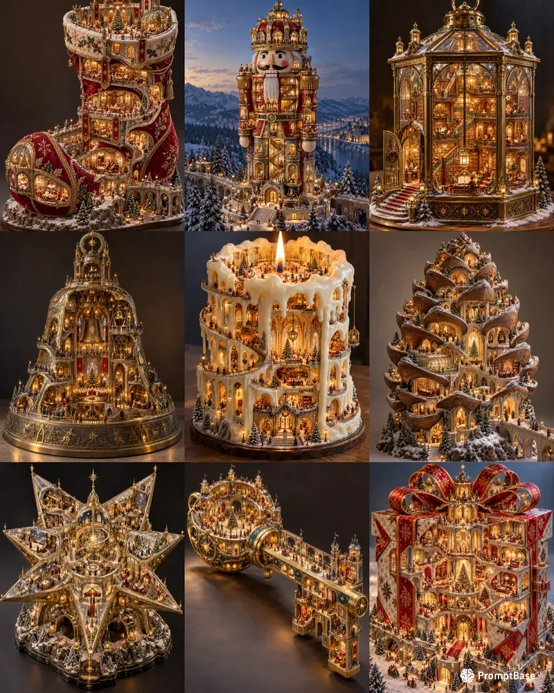 Christmas Architectural Objects