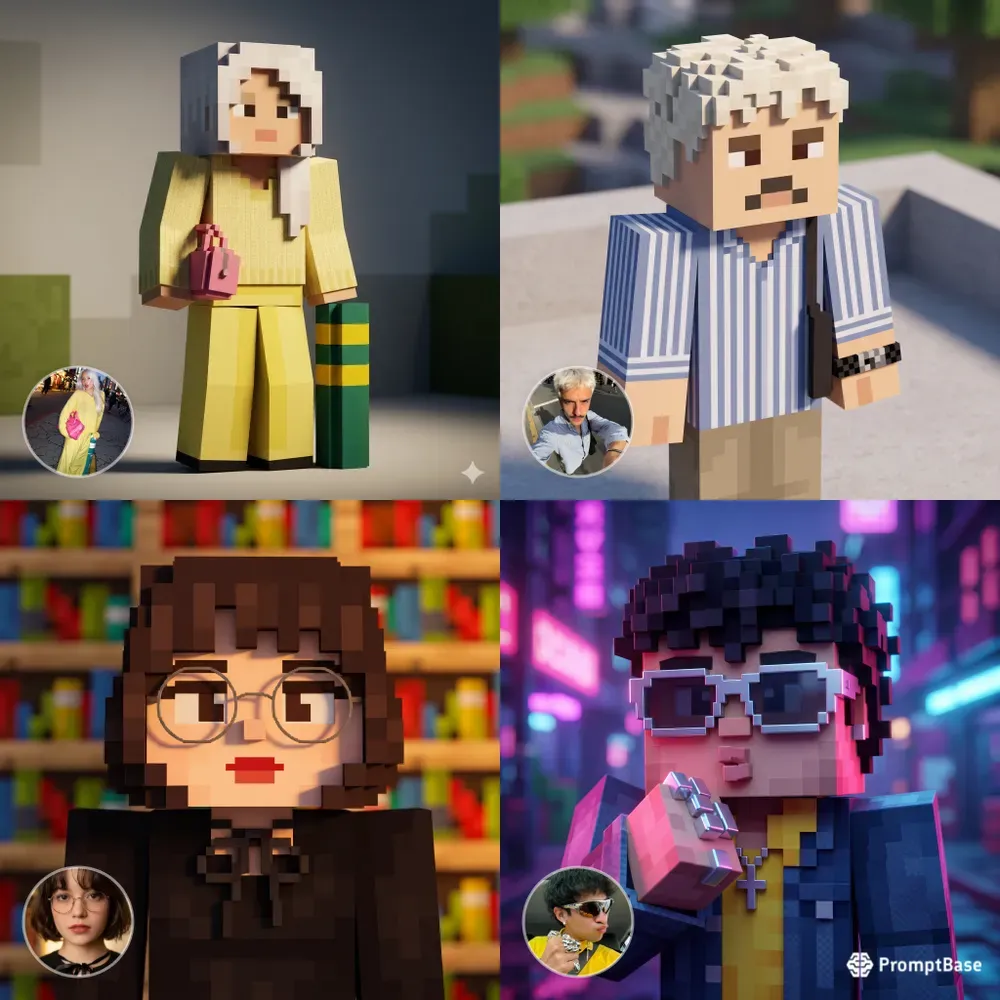 Minecraftstyle Characters