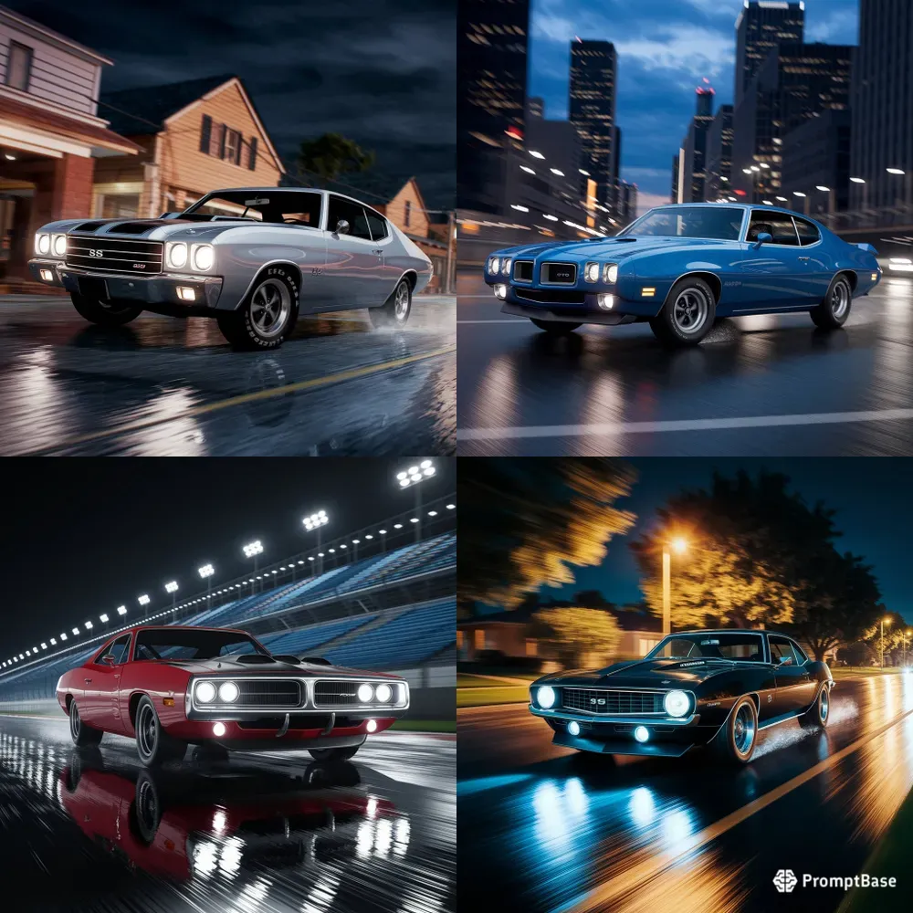 Cinematic Muscle Car Street Racing