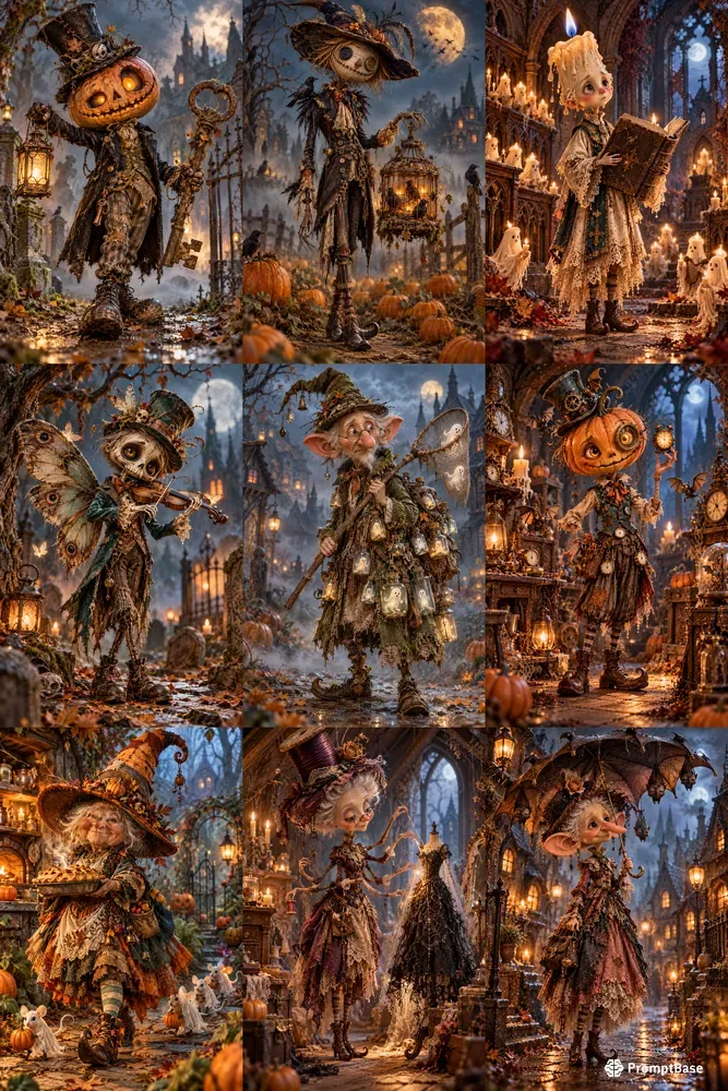 Whimsical Gothic Halloween Oddities