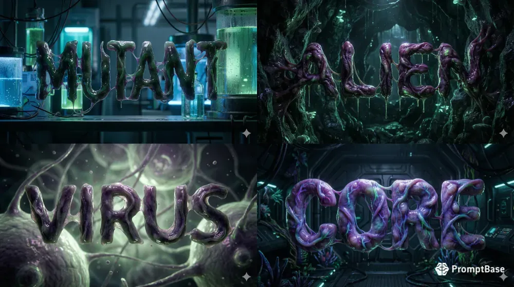 Organic Alien Text Generator