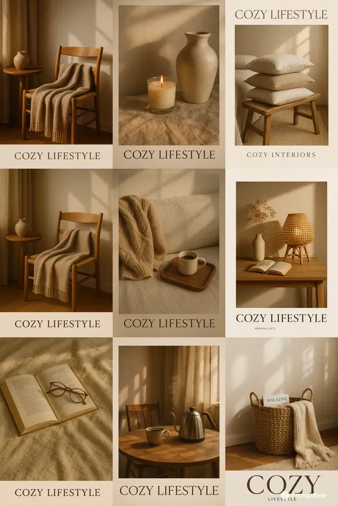 Cozy Morning Lifestyle Poster Series