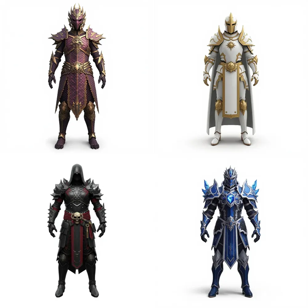 3d Game Armor Asset Generator