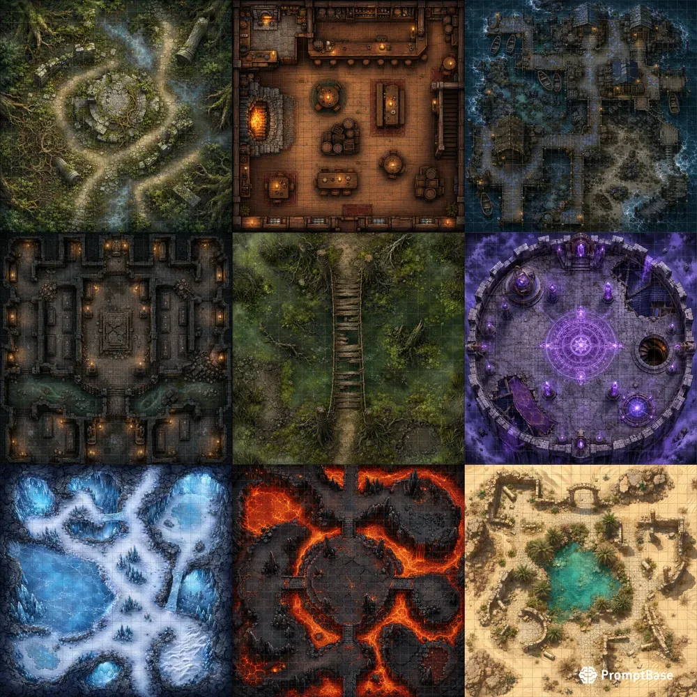 Fantasy Battle Map Art Any Terrain