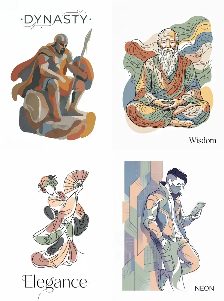 Surreal Vector Silhouette Posters