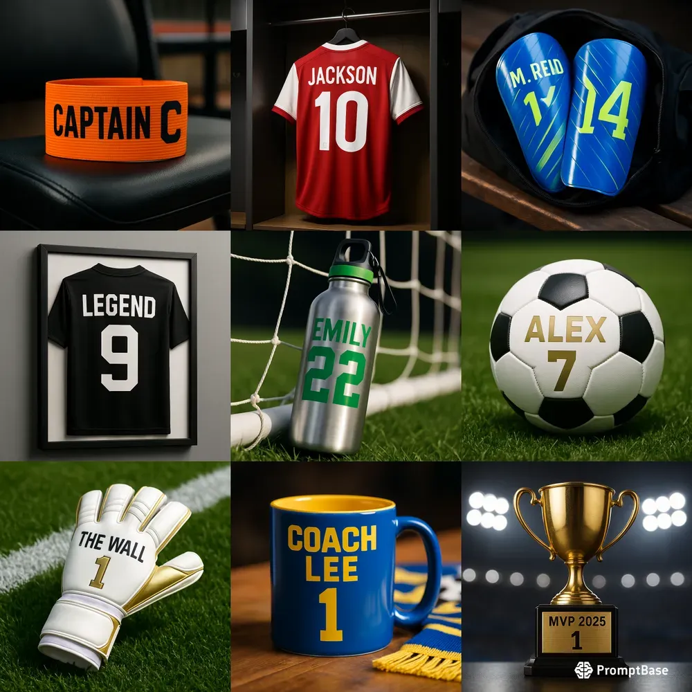 Personalized Name Soccer Gifts