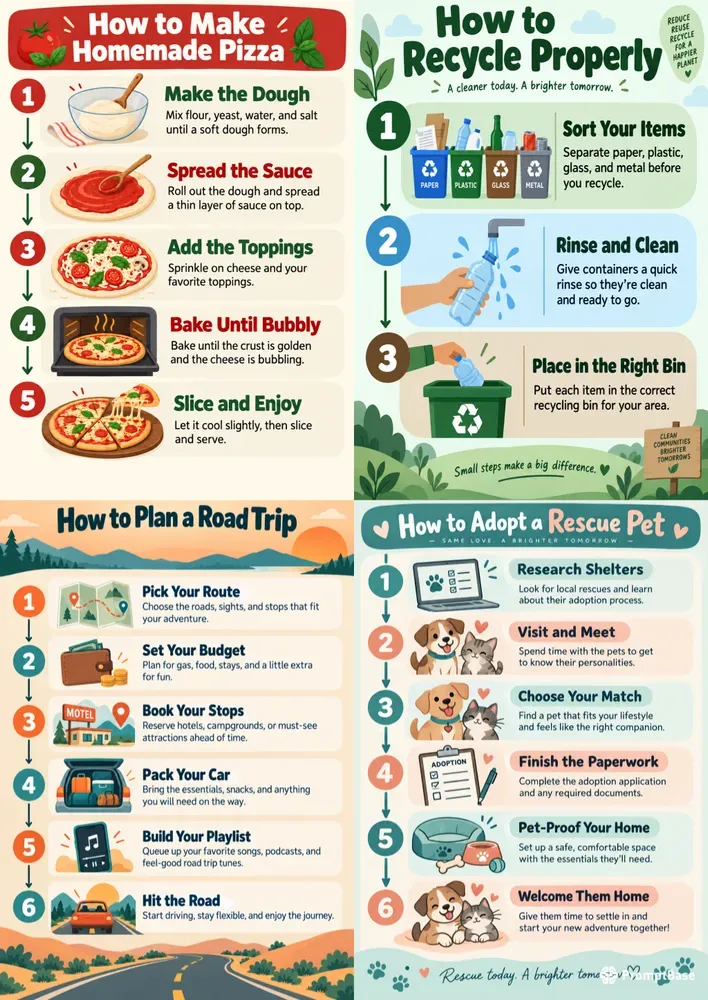Stepbystep Howto Infographics