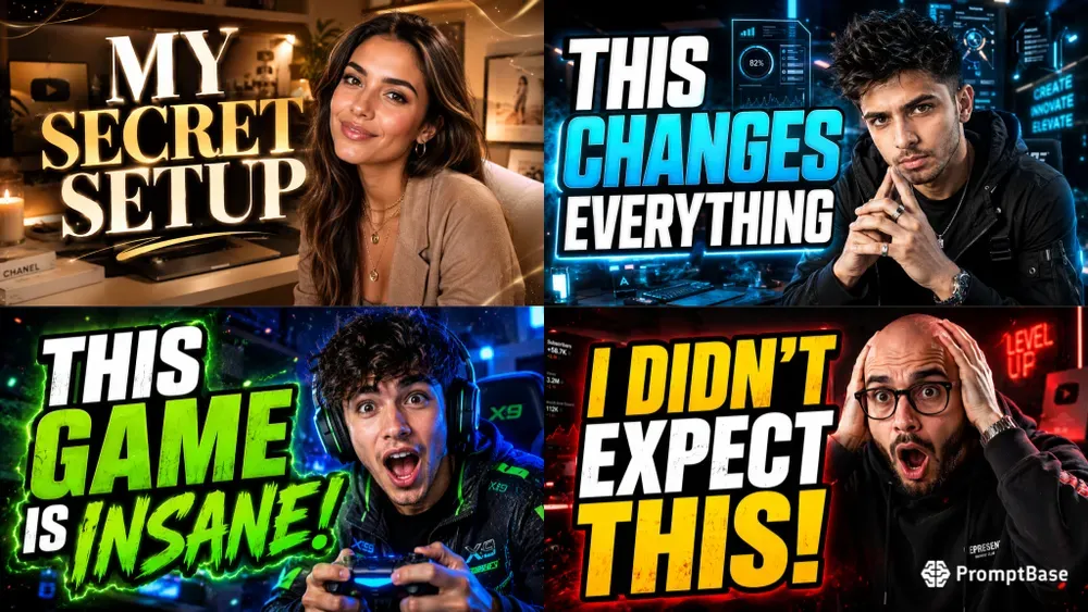 Modern Creator Brand Thumbnails