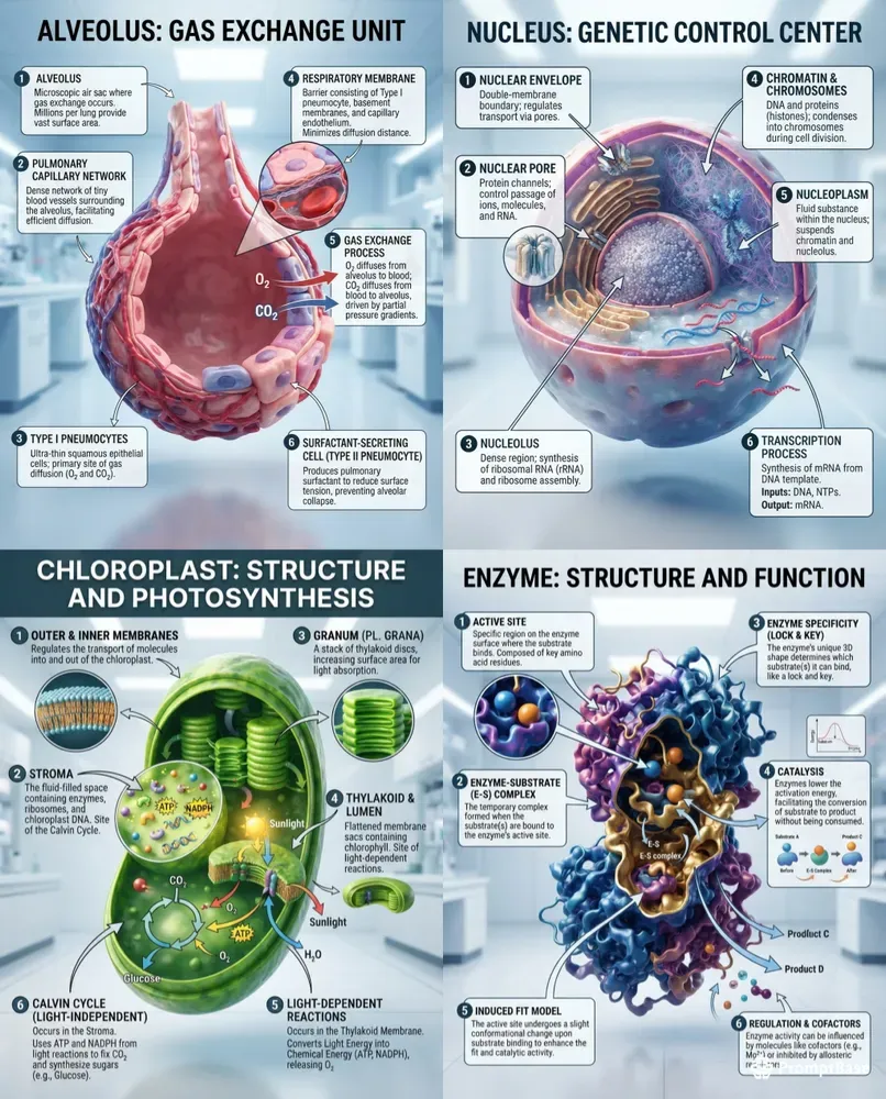 3D Biology Science Visual Explainers