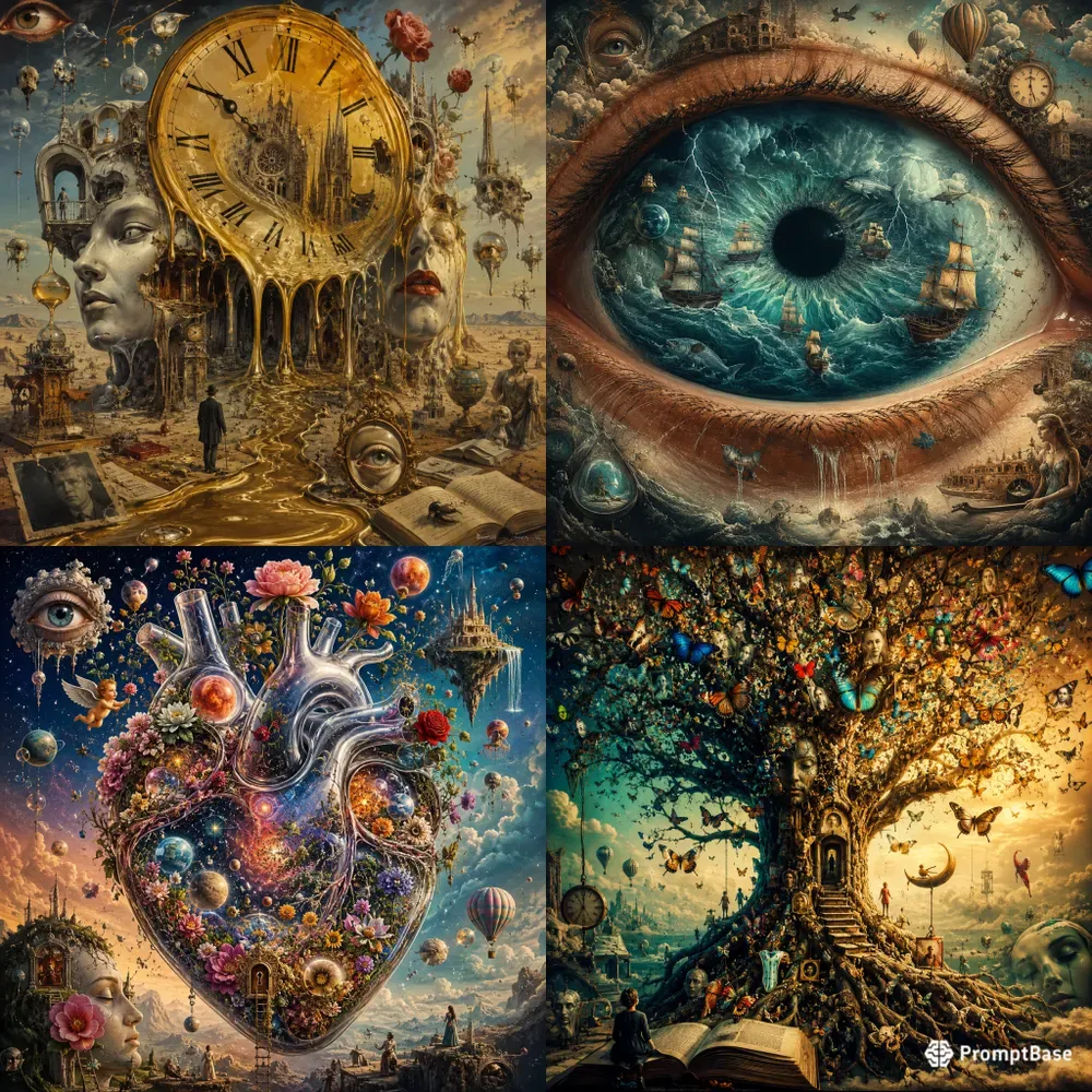 Surreal Dream Collage Masterpieces Art