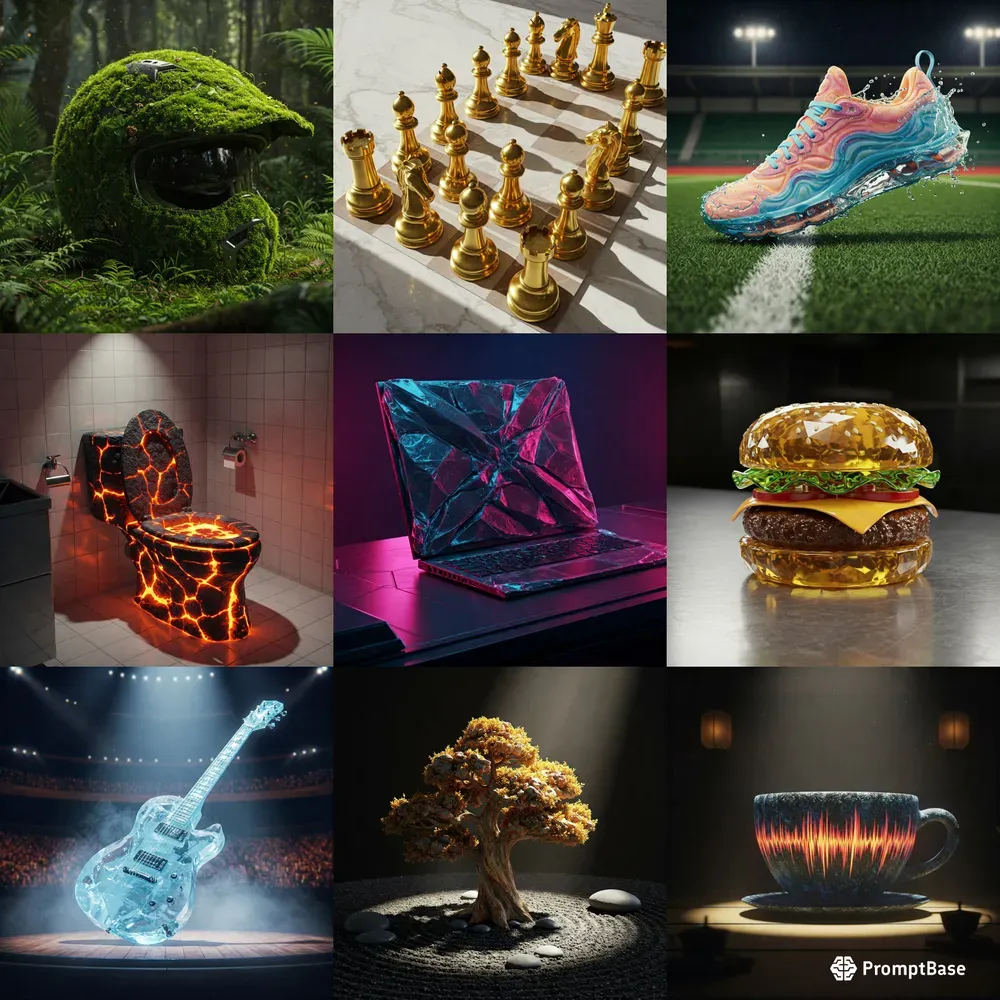Enoment Objects Elemental Object Renders DALL·E Prompt | PromptBase