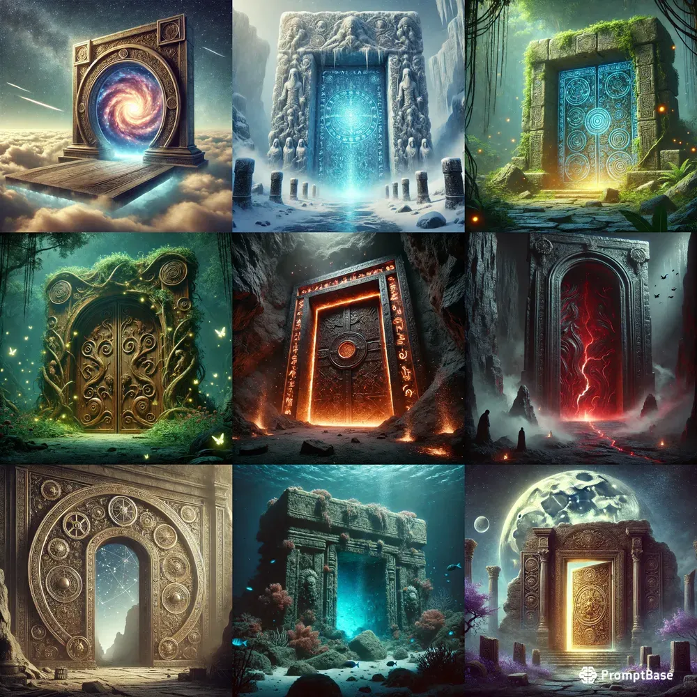 The Ancient Gates DALL·E Prompt | PromptBase