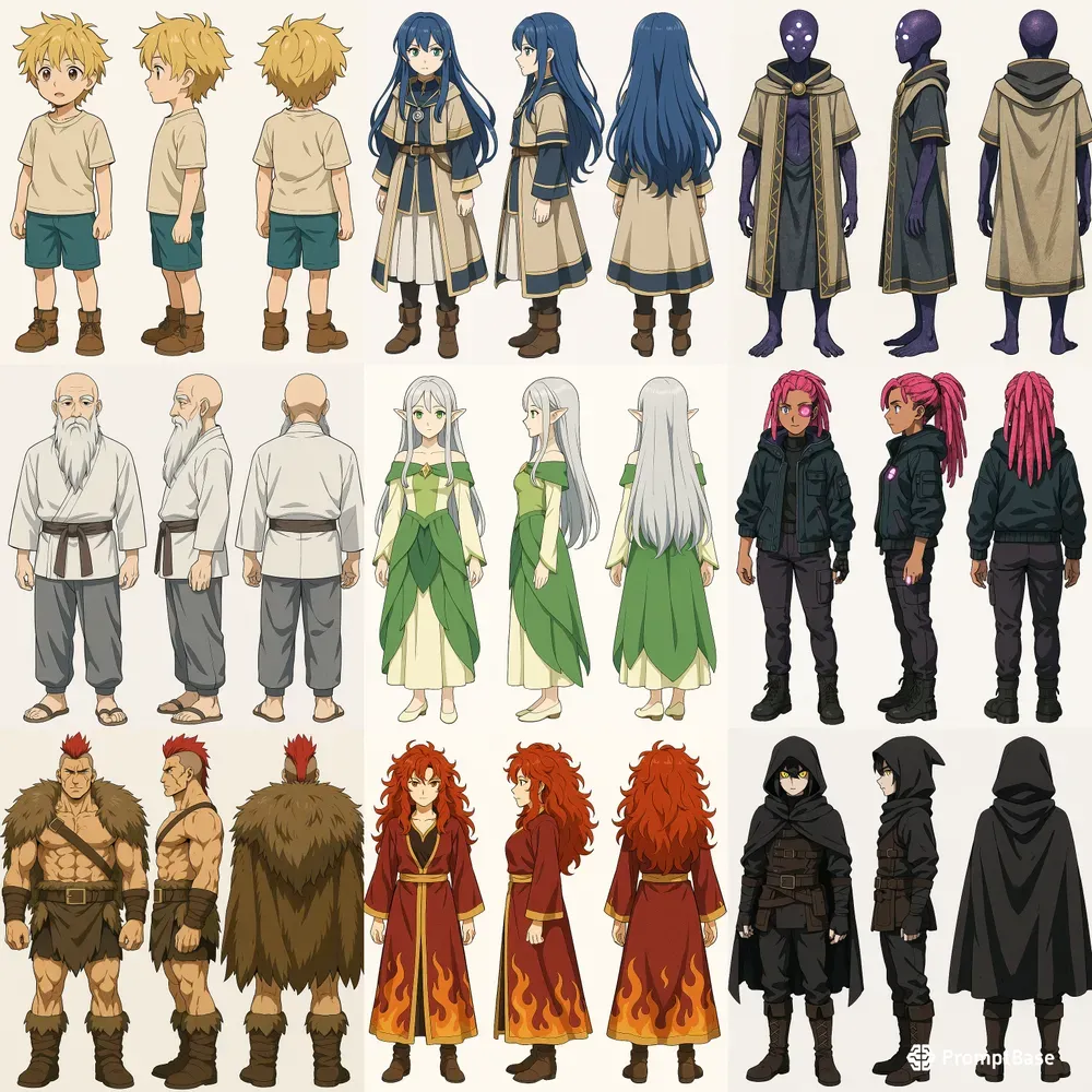 Consistent Character Sheets Chatgpt Image Prompt Promptbase