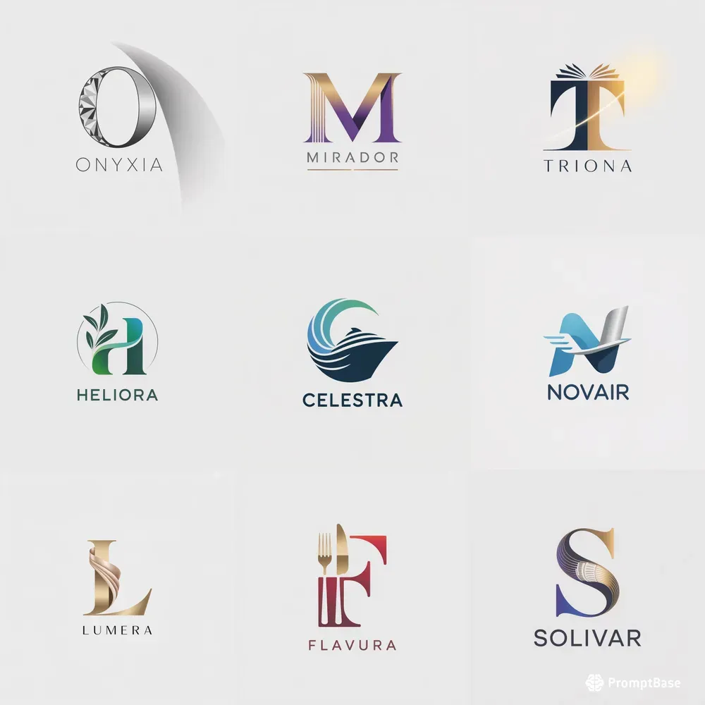 Modern Vector Brand Logos Ideogram Prompt | PromptBase