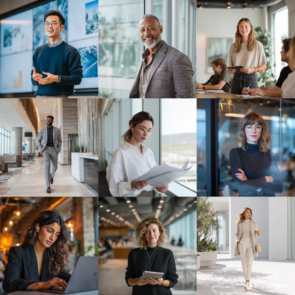 LinkedIn Professional Portraits Style Midjourney Prompt | PromptBase