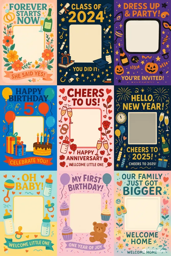 Frame Generator Prompt Greeting Card Photo Frame Generators ChatGPT Image Prompt | PromptBase
