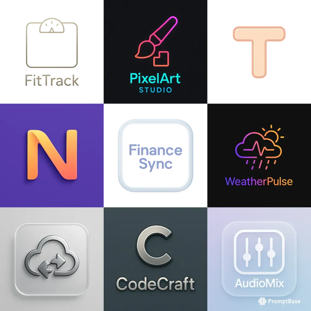 Custom Windows App Icons ChatGPT Image Prompt | PromptBase