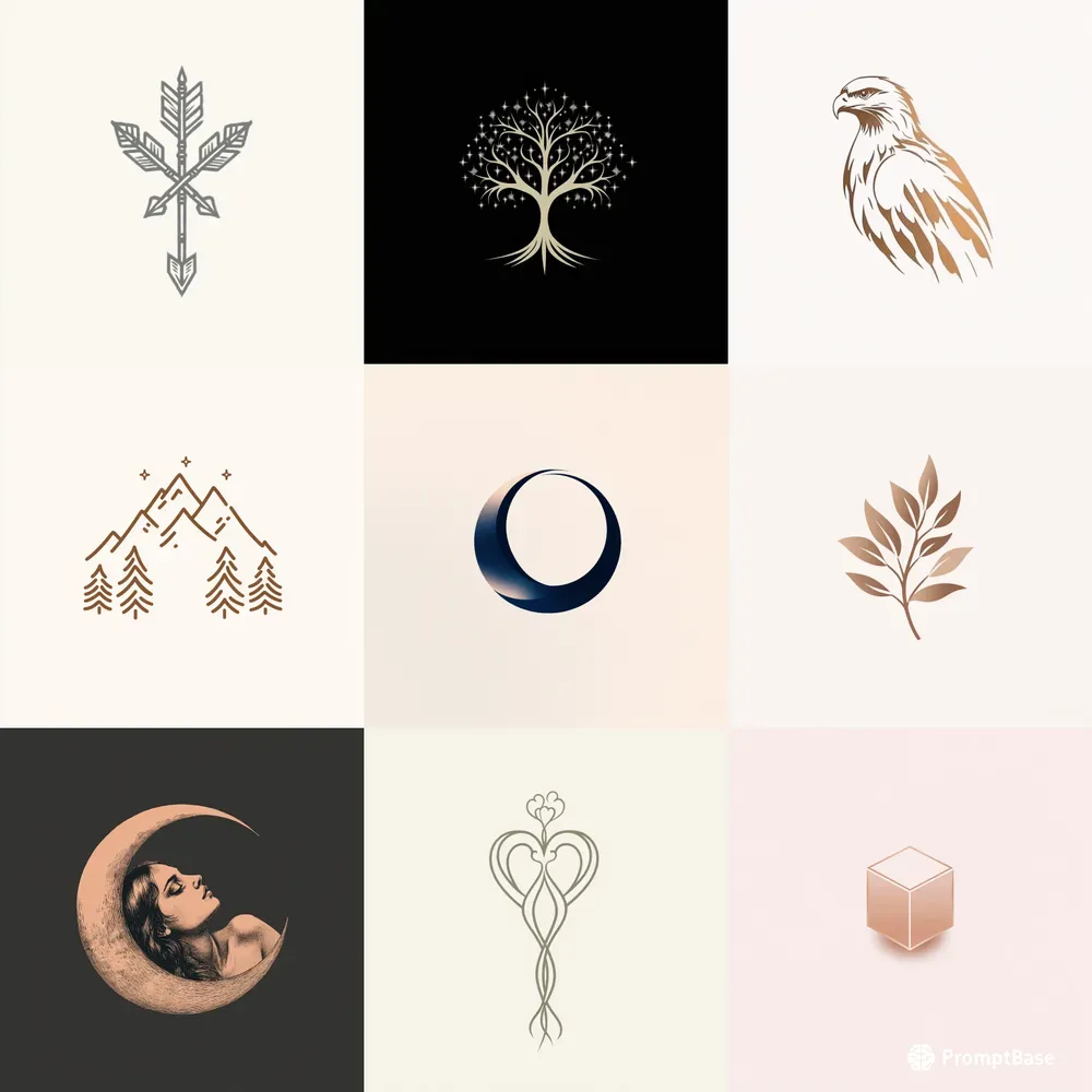 Minimalist Hand Drawn Logos Midjourney Prompt | PromptBase
