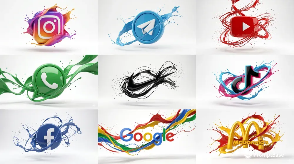 Free Logo Renders 3D Render Logos Gemini Image Prompt | PromptBase