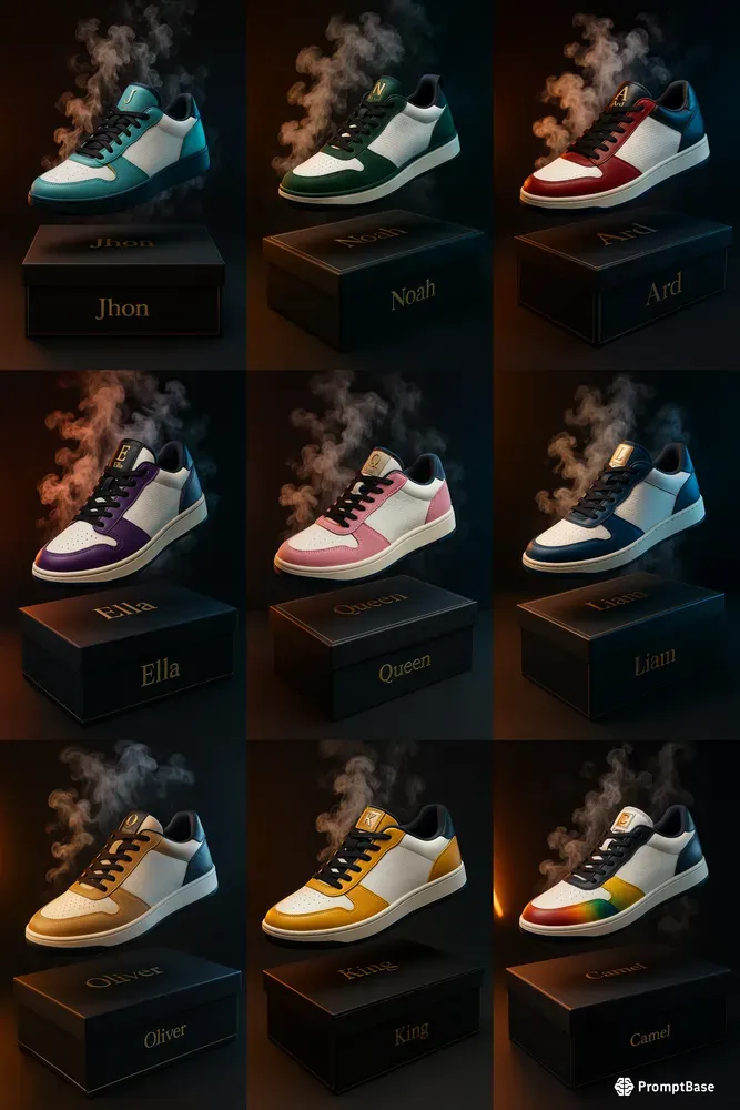 The Modern Premium Sneaker Collections ChatGPT Image Prompt | PromptBase