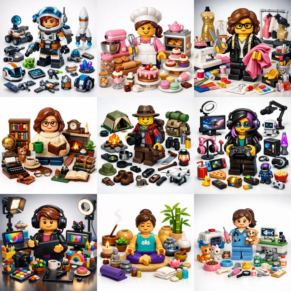 Lego Character Creator Packs ChatGPT Image Prompt | PromptBase