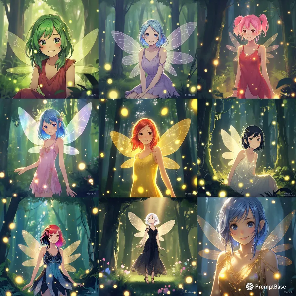 Anime Fairies Stable Diffusion Prompt | PromptBase