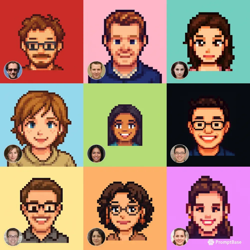 Pixel Art Profile Pictures ChatGPT Image Prompt | PromptBase