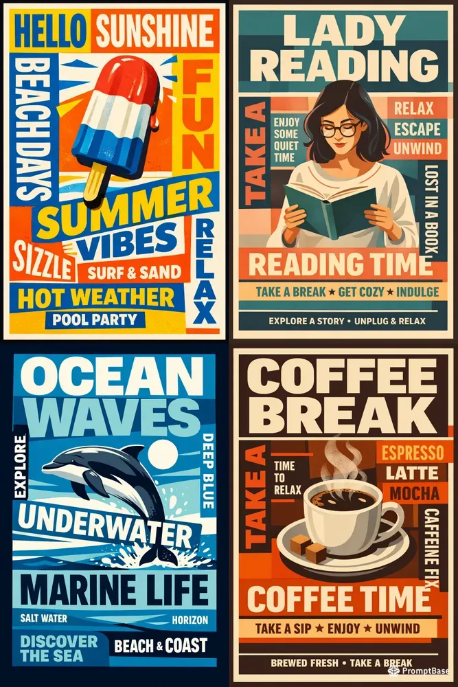 Editorial Posters ChatGPT Image Prompt | PromptBase