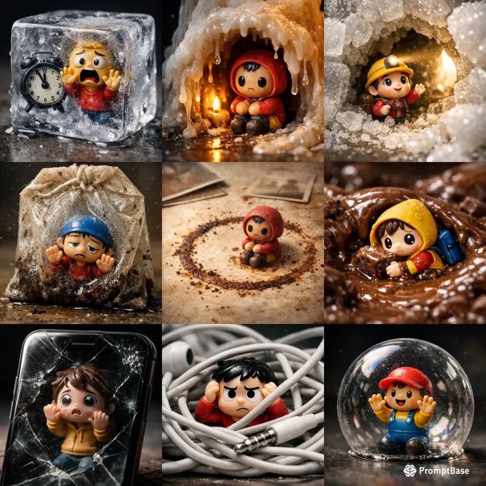 Tiny Plastic Life Stories ChatGPT Image Prompt | PromptBase