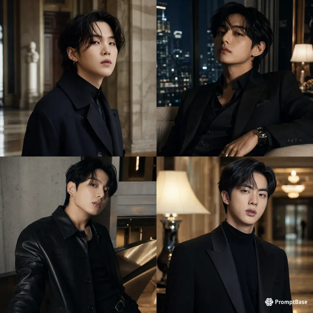 Bts Editorial Portrait Generator ChatGPT Image Prompt | PromptBase