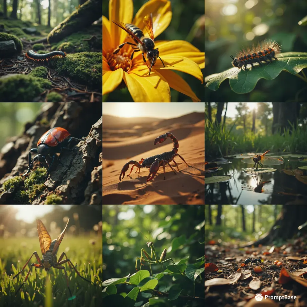 Cinematic Insect Cinematic Closeups Of Insects FLUX Prompt | PromptBase